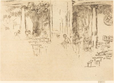 Igreja, Bruxelas, 1887. de James Abbott McNeill Whistler