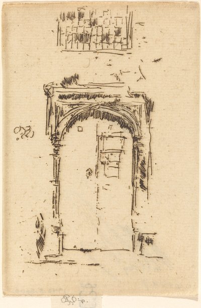 Church Doorway, Edgemere. de James Abbott McNeill Whistler