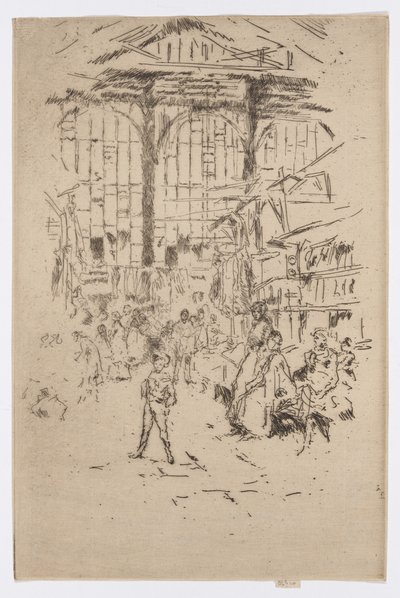 Clothes-Exchange, Houndsditch, n.º 2, c.1886-88 (água-forte; tinta sobre papel) de James Abbott McNeill Whistler