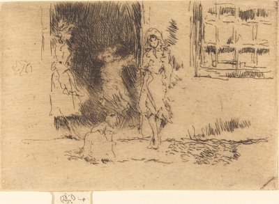 Cottage Door, c. 18841886. de James Abbott McNeill Whistler