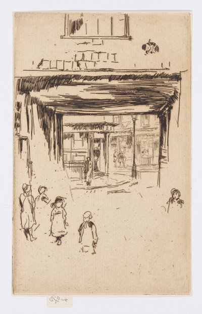 Drury Lane, c.1880-81 (gravura; tinta sobre papel) de James Abbott McNeill Whistler