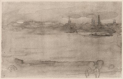 Início da manhã, 1878. de James Abbott McNeill Whistler