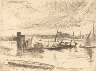 Bom dia, Battersea, 1861. de James Abbott McNeill Whistler