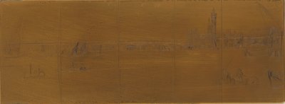 Placa de gravura: A velha ponte de Westminster, 1859. de James Abbott McNeill Whistler