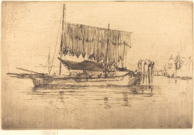 Fishing-Boat, 1880. de James Abbott McNeill Whistler