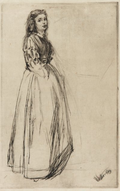 Fumette, em pé, 1859. de James Abbott McNeill Whistler