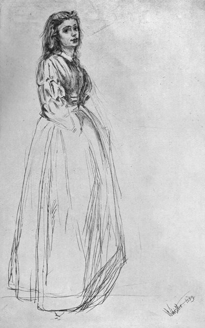 Banda Desenhada, em pé 1859 1904. de James Abbott McNeill Whistler