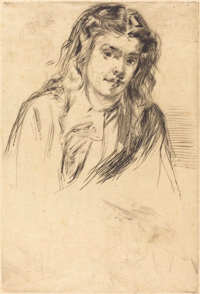 Cabeça curvada de Fumette, 1859. de James Abbott McNeill Whistler