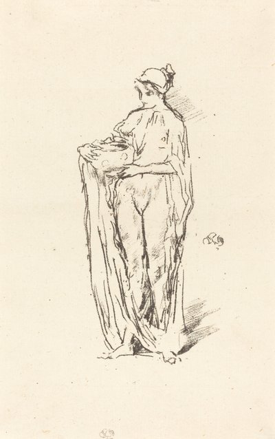 Rapariga com tigela, 1895. de James Abbott McNeill Whistler