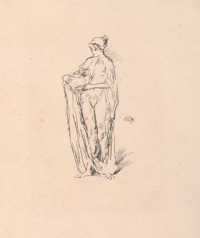 Menina com tigela, 1895. de James Abbott McNeill Whistler
