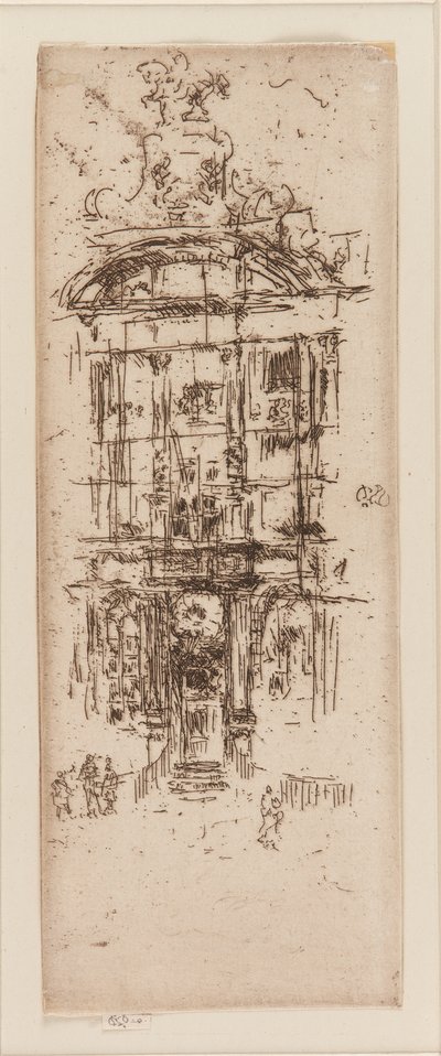 Gold House, Bruxelas, 1887. de James Abbott McNeill Whistler