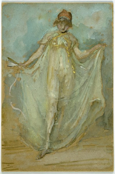 Verde e Azul: O Dançarino, c.1893 de James Abbott McNeill Whistler