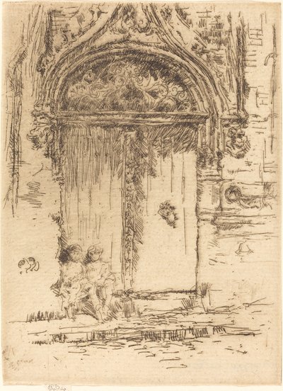 Casa do Carrasco, Tours, 1888. de James Abbott McNeill Whistler