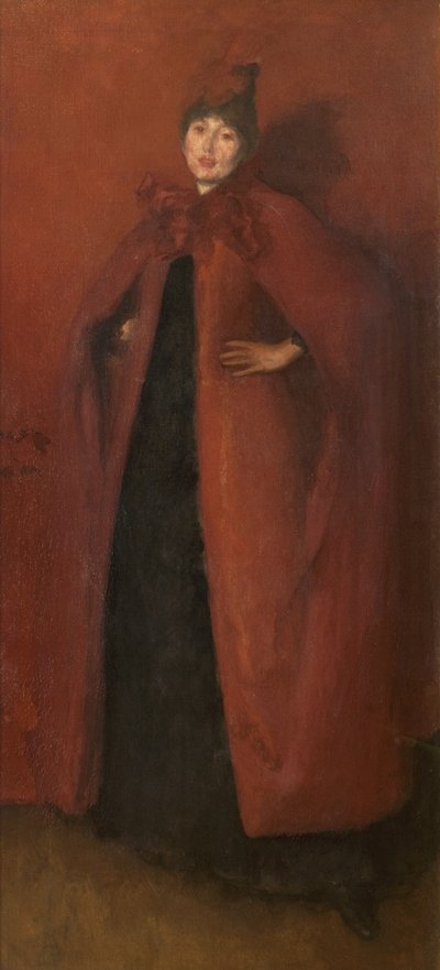 Harmonia em Vermelho: Lamplight, 1884-86 de James Abbott McNeill Whistler