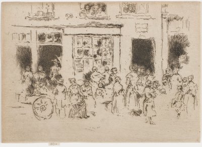 High Street, Bruxelas, 1887. de James Abbott McNeill Whistler