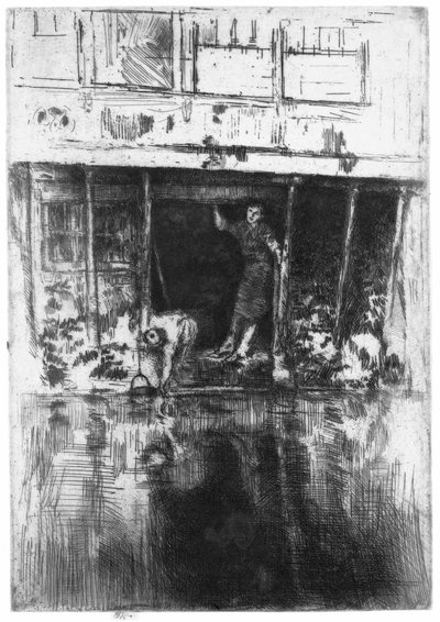 Casa sobre o canal em Amesterdão
Pierrot de James Abbott McNeill Whistler
