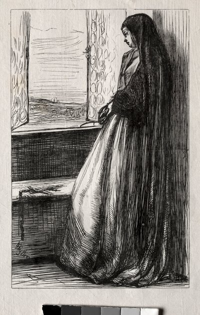 Ilustração para o Conde Bruckhardt em Uma vez por semana, 1862. de James Abbott McNeill Whistler