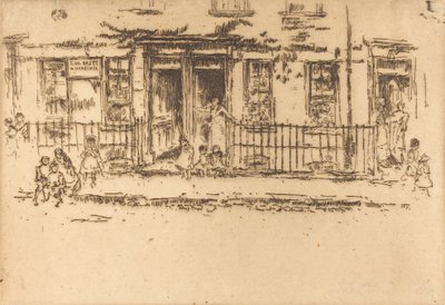 Caminhada da Justiça - Chelsea, c. 18861888. de James Abbott McNeill Whistler