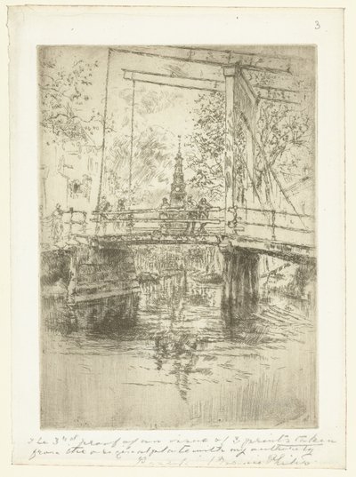 Pequena ponte levadiça em Amsterdã Pequena ponte levadiça, Amsterdã de James Abbott McNeill Whistler