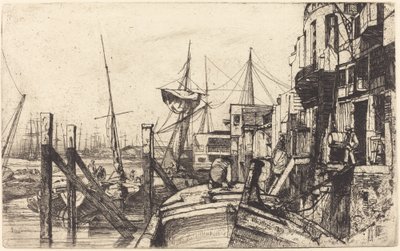 Limehouse, 1859. de James Abbott McNeill Whistler