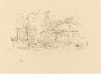 Lindsay Row, Chelsea, 1888. de James Abbott McNeill Whistler