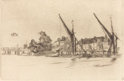 Lindsey Houses, 1877. de James Abbott McNeill Whistler