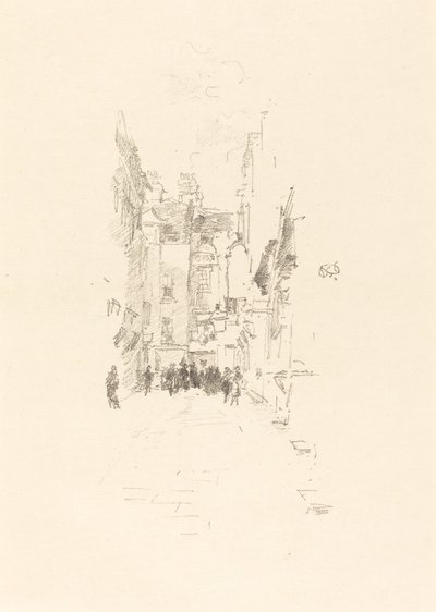 Little Court, Feira de Tecidos, 1887. de James Abbott McNeill Whistler