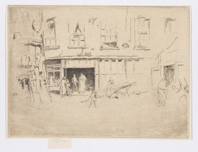 Little Court, c.1880-81 (gravura; tinta sobre papel) de James Abbott McNeill Whistler