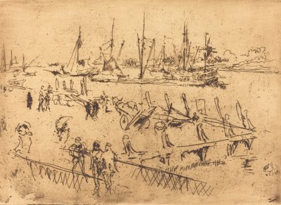 Pequeno Dordrecht, 1884. de James Abbott McNeill Whistler