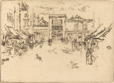 Little Market Place, Tours, 1888. de James Abbott McNeill Whistler