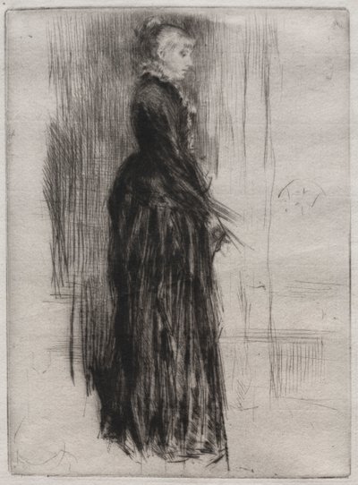 Pouco vestido de veludo. de James Abbott McNeill Whistler