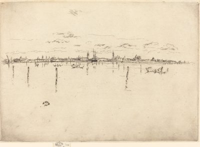 Pequena Veneza, 1880. de James Abbott McNeill Whistler
