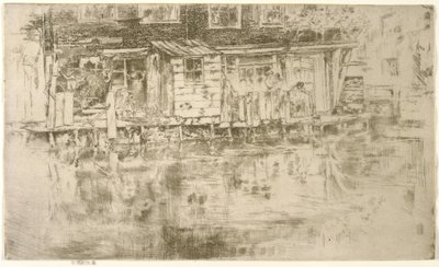 Long House, Dyers, Amsterdã, 1889 de James Abbott McNeill Whistler