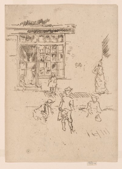 Mármores, c.1886-88 (água-forte; tinta sobre papel) de James Abbott McNeill Whistler