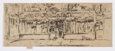 Marchand de Vin, Paris, c.1892-93 (gravura; tinta sobre papel) de James Abbott McNeill Whistler