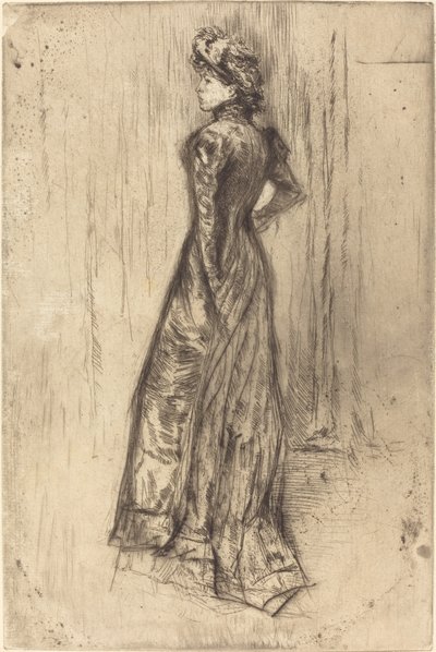Matilde, em pé, c. 1873. de James Abbott McNeill Whistler