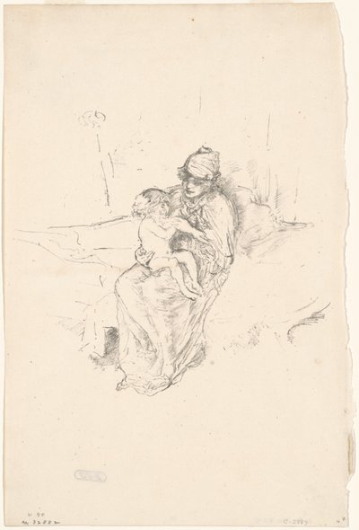 Mãe e Filho, No. 1, 18911895 impresso 1904. de James Abbott McNeill Whistler