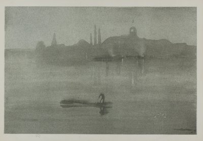 Noturno, 1878, publicado em 1887 de James Abbott McNeill Whistler