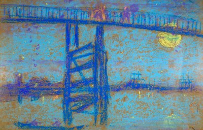 Noturno: Battersea Bridge, 1872-1873 de James Abbott McNeill Whistler