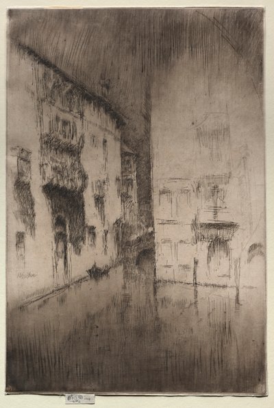 Noturno: Palácios, 1886. de James Abbott McNeill Whistler