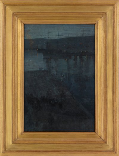 Nocturno em Azul e Ouro: Valparaiso, 1866-ca. 1874. de James Abbott McNeill Whistler