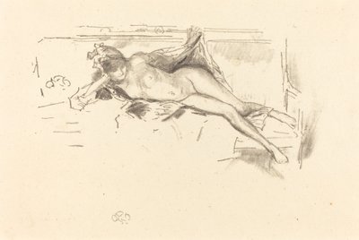 Modelo nu, reclinado, 1893. de James Abbott McNeill Whistler