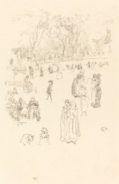 Enfermeiras: As empregadas domésticas de Luxemburgo, 1894. de James Abbott McNeill Whistler