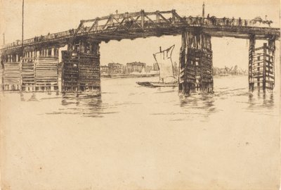 Ponte Velha de Battersea, 1879. de James Abbott McNeill Whistler