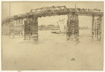 Velha ponte Battersea de James Abbott McNeill Whistler