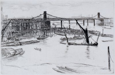 Ponte Old Hungerford de James Abbott McNeill Whistler