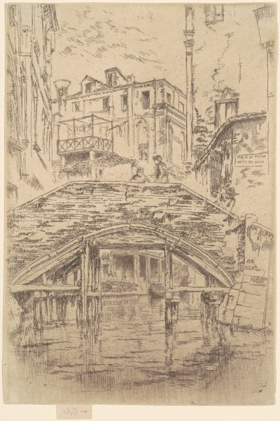 Ponte Piovan, 1879-1880. de James Abbott McNeill Whistler