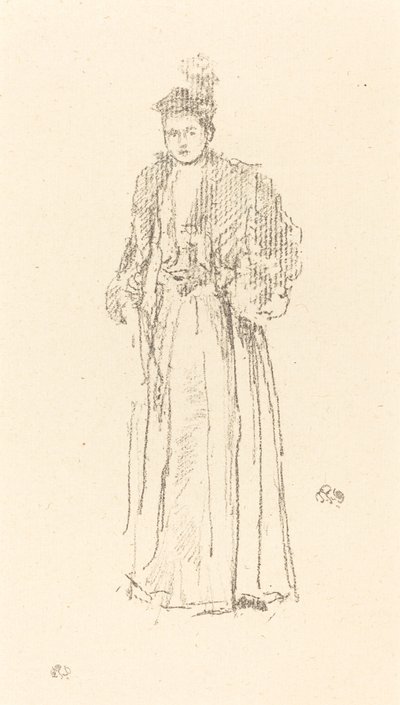 Estudo de retratos: Miss Charlotte R. Williams, 1892. de James Abbott McNeill Whistler