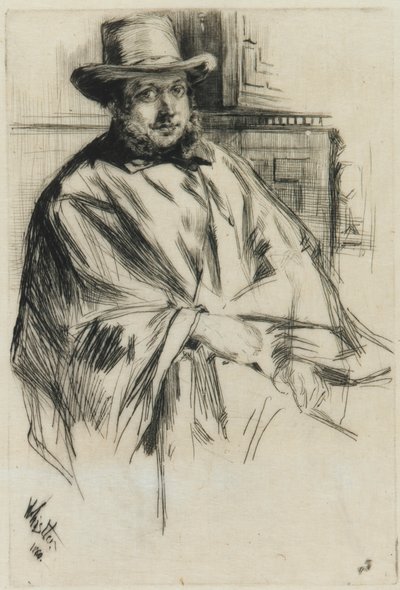 Retrato de um homem, 1860. de James Abbott McNeill Whistler