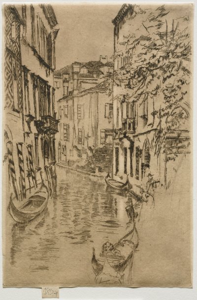 Canal quieto. de James Abbott McNeill Whistler